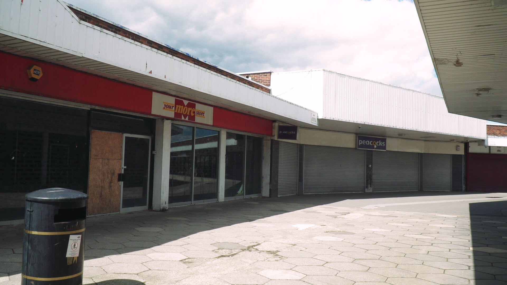 Current picture of Festival walk. It includes the 2 empty shops that were previously occupied by More store and Peacocks