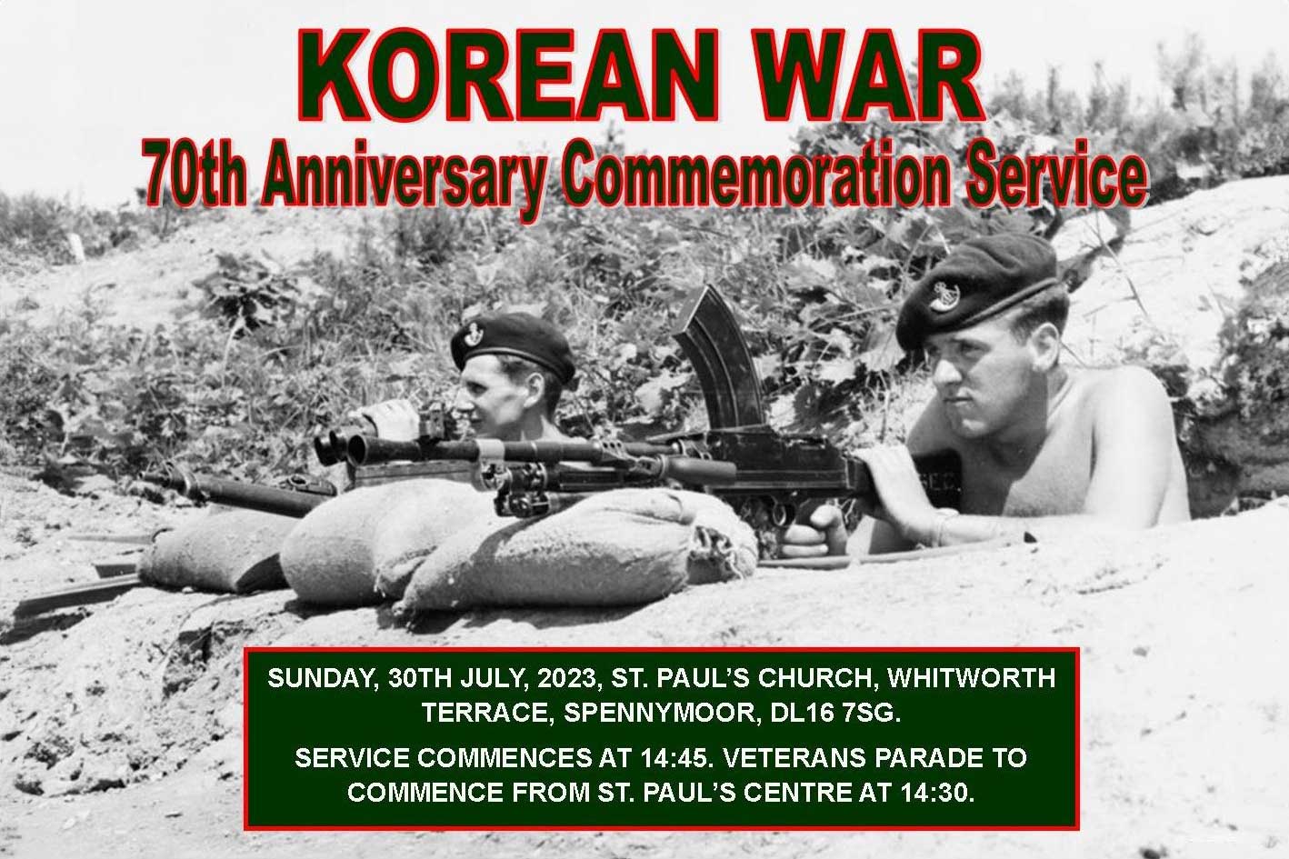 Korean War service poster